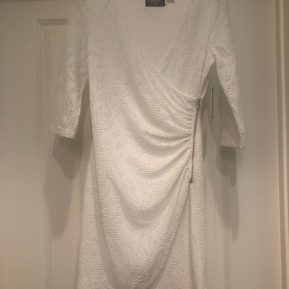 GUESS Side Zipped 3/4 Sleeve Dress NWT size-4